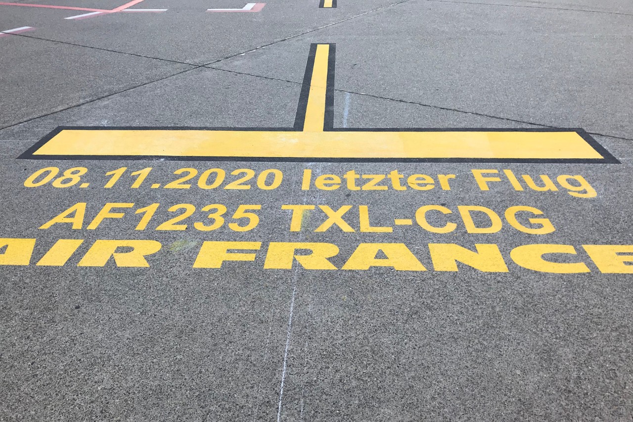 Heute geht der letzte Flug ab Tegel. AF1235 startet am Nachmittag nach Paris CDG.